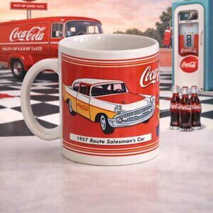 ☕🚗 Retro Coca-Cola Salesman Car Coffee Mug – Classic Americana in Every Sip! 🚗